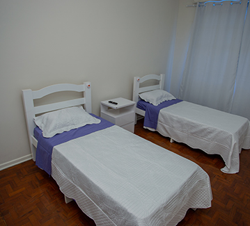 Quarto com 2 camas  - Residencial Santa Ana Santos